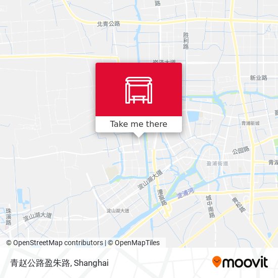 青赵公路盈朱路 map