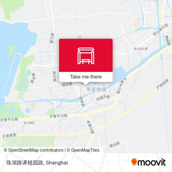 珠湖路课植园路 map