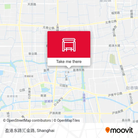 盈港东路汇金路 map