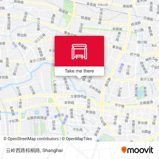 云岭西路棕榈路 map