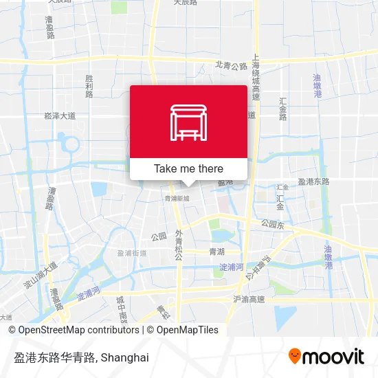 盈港东路华青路 map