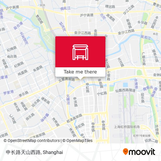 申长路天山西路 map