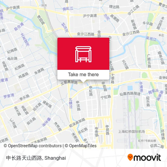 申长路天山西路 map