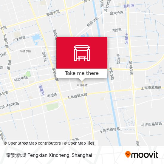 奉贤新城 Fengxian Xincheng map