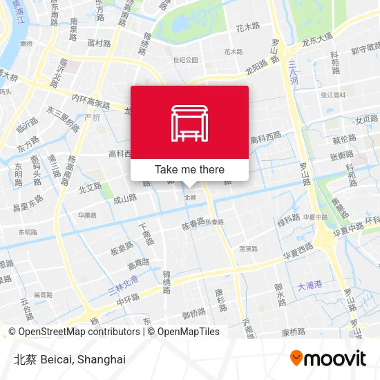 北蔡 Beicai map