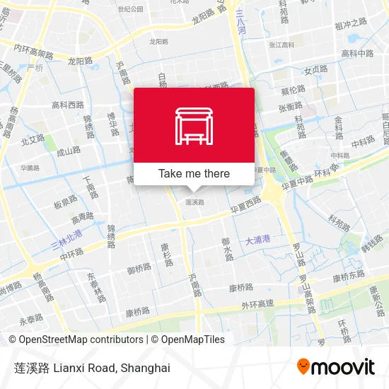 莲溪路 Lianxi Road map