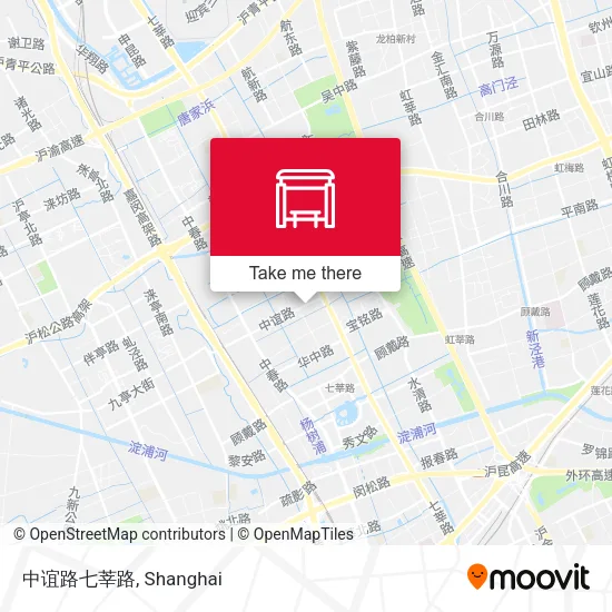 中谊路七莘路 map