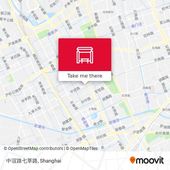 中谊路七莘路 map