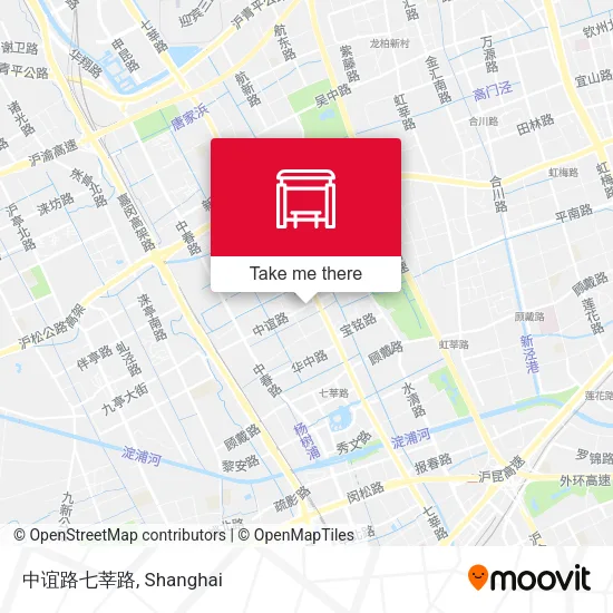 中谊路七莘路 map