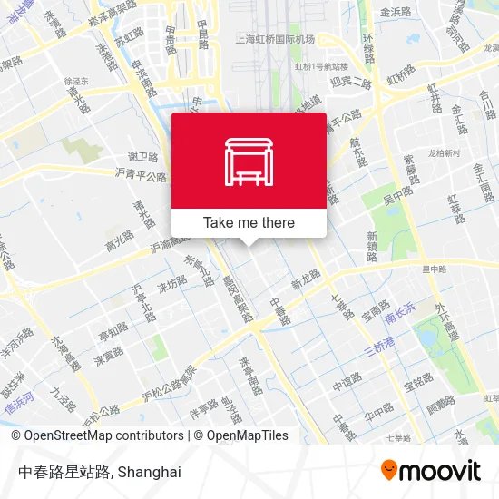 中春路星站路 map
