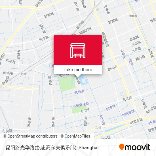 昆阳路光华路(旗忠高尔夫俱乐部) map
