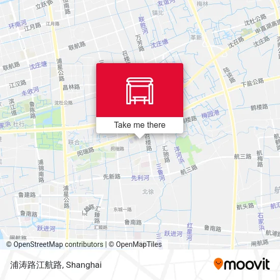 浦涛路江航路 map