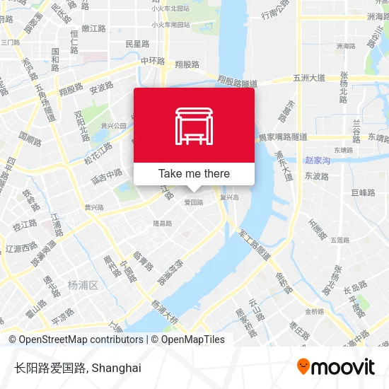 长阳路爱国路 map