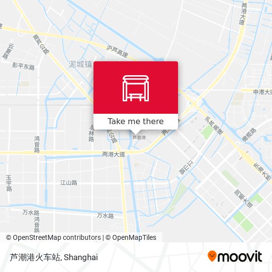 芦潮港火车站 map
