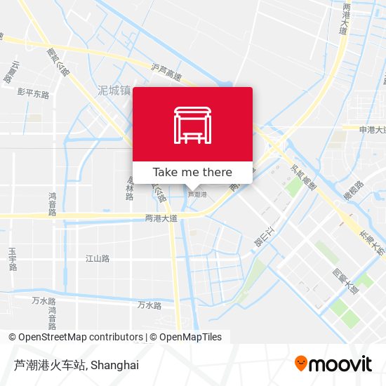芦潮港火车站 map