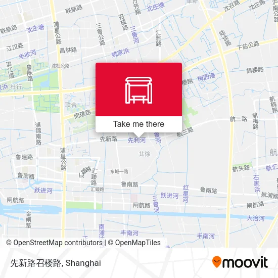 先新路召楼路 map