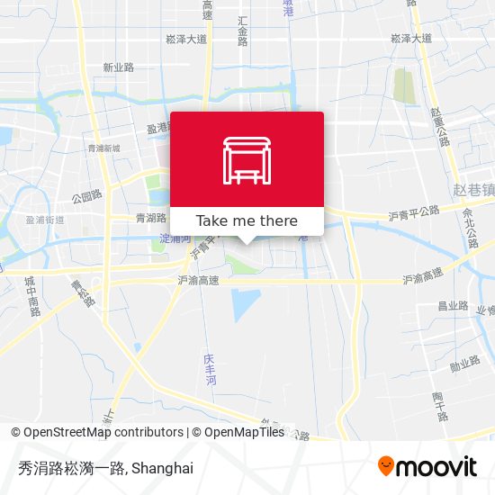 秀涓路崧漪一路 map