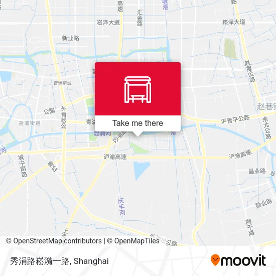 秀涓路崧漪一路 map