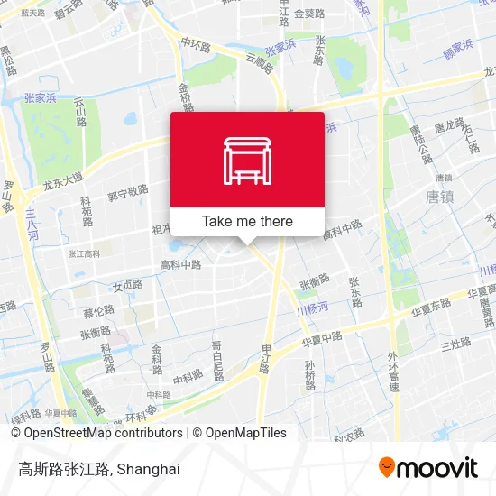 高斯路张江路 map