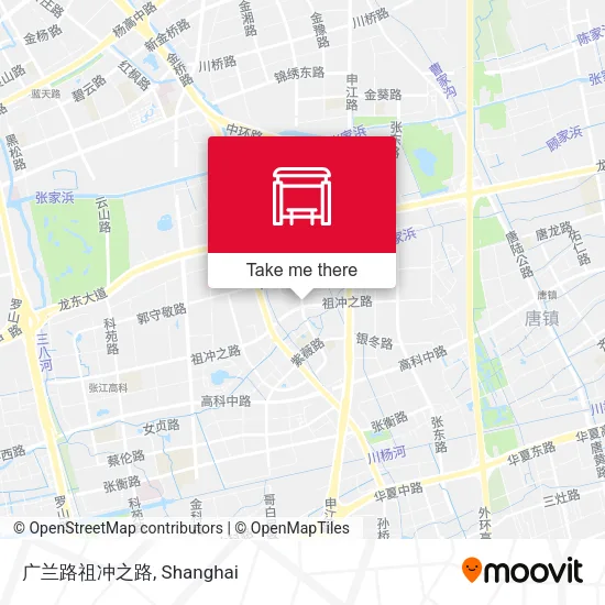 广兰路祖冲之路 map