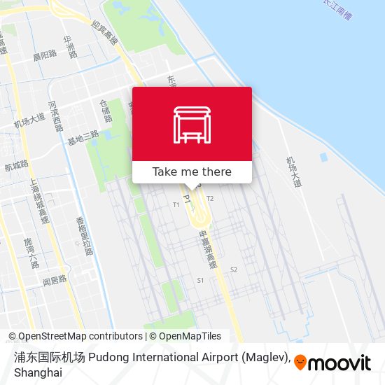 浦东国际机场 Pudong International Airport (Maglev) map