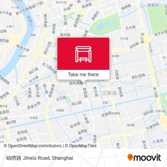 锦绣路 Jinxiu Road map