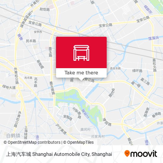 上海汽车城 Shanghai Automobile City map