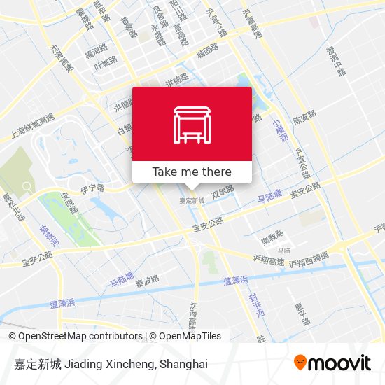 嘉定新城 Jiading Xincheng map