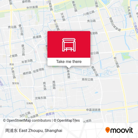周浦东 East Zhoupu map