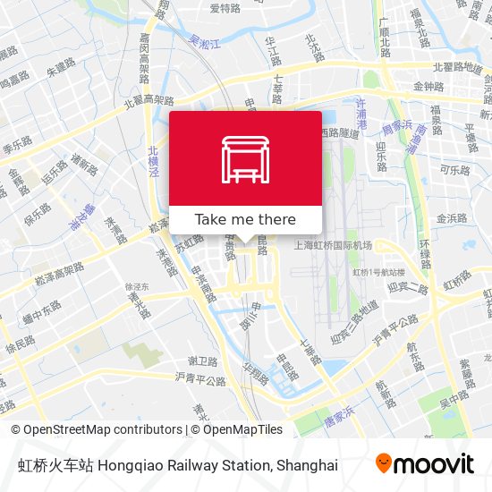 虹桥火车站 Hongqiao Railway Station map