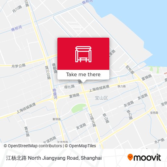 江杨北路 North Jiangyang Road map
