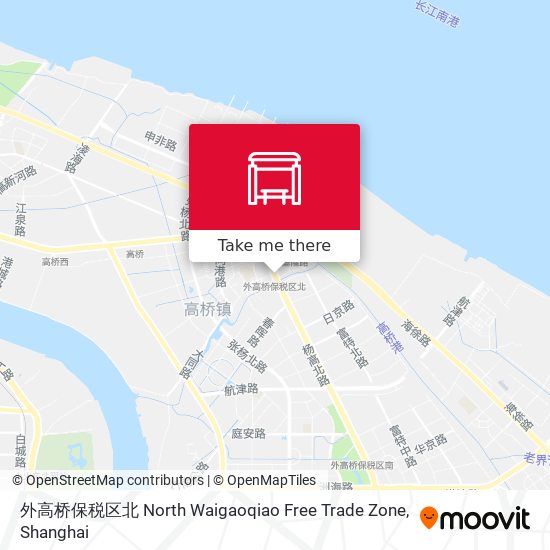 外高桥保税区北 North Waigaoqiao Free Trade Zone map
