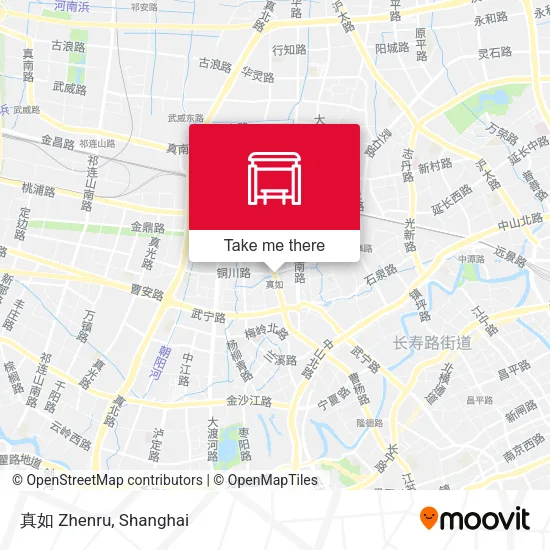 真如 Zhenru map