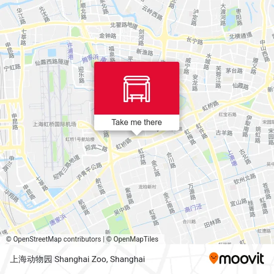 上海动物园 Shanghai Zoo map