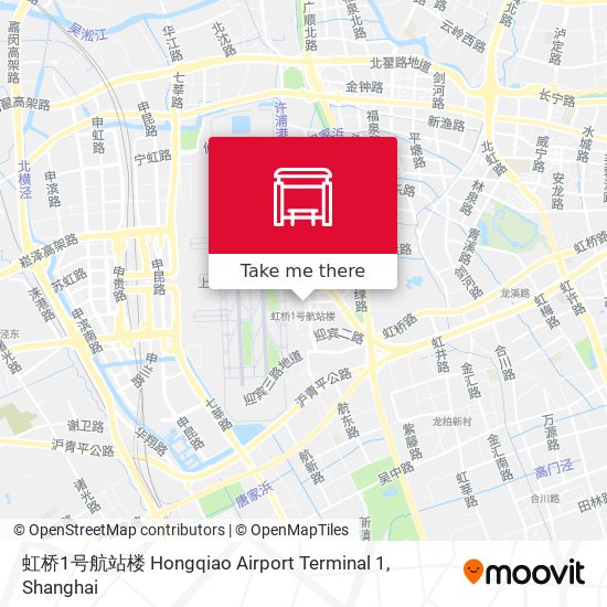 虹桥1号航站楼 Hongqiao Airport Terminal 1 map