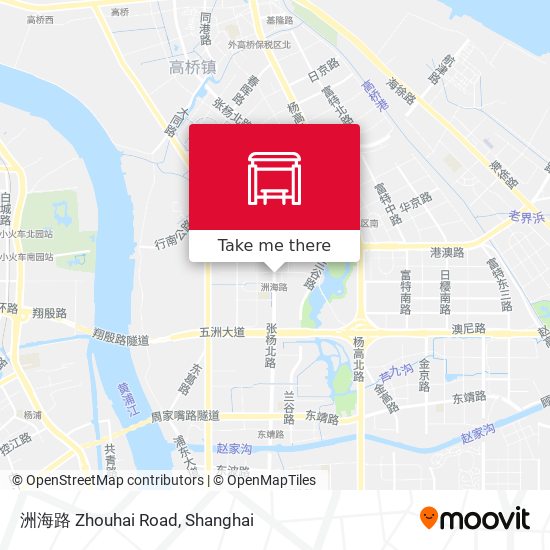 洲海路 Zhouhai Road map