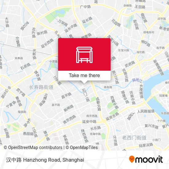 汉中路 Hanzhong Road map
