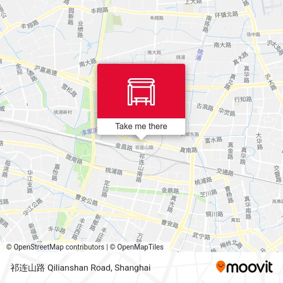 祁连山路 Qilianshan Road map