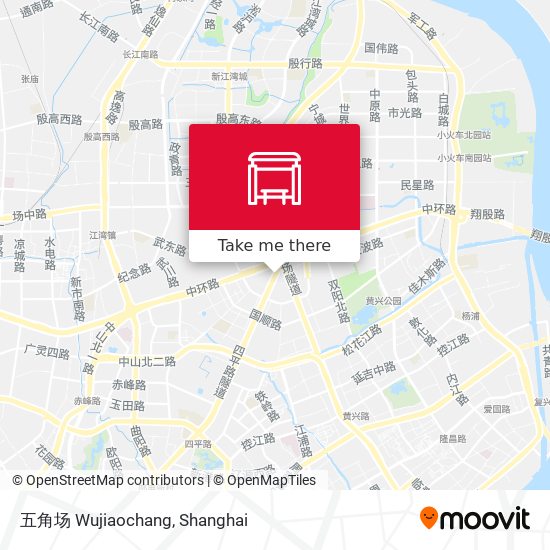 五角场 Wujiaochang map