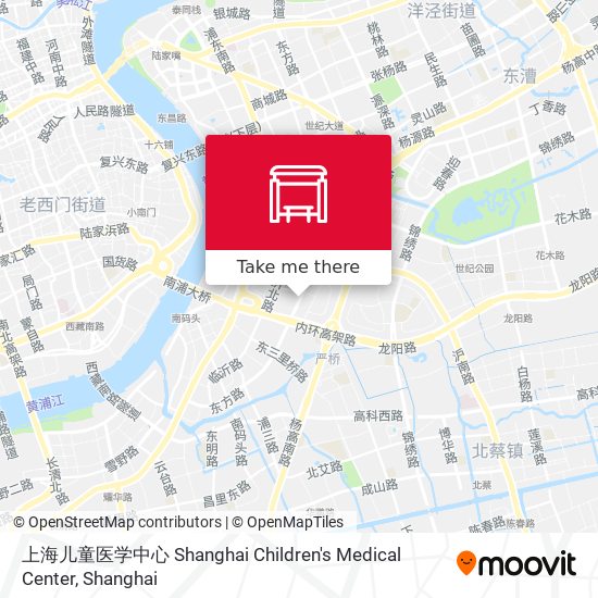 上海儿童医学中心 Shanghai Children's Medical Center map