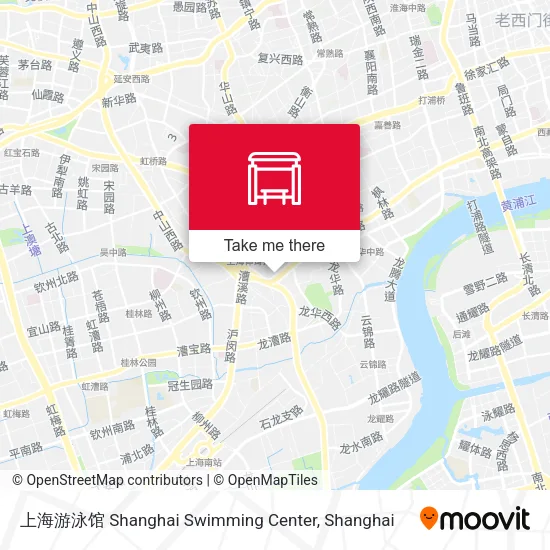 上海游泳馆 Shanghai Swimming Center map
