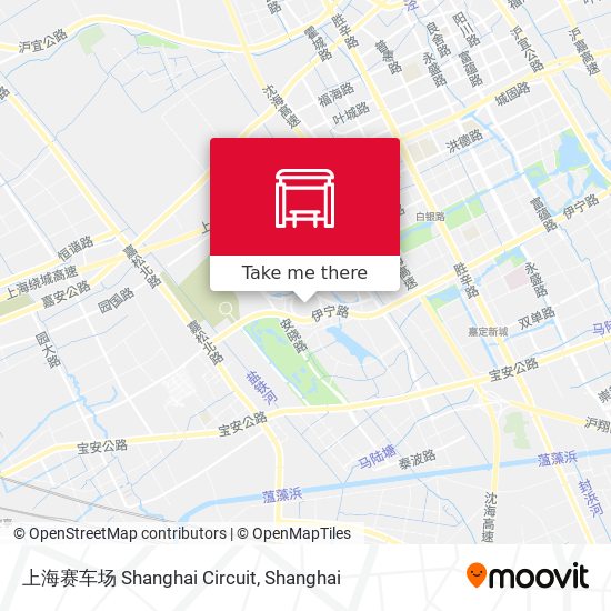 上海赛车场 Shanghai Circuit map