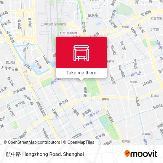 航中路 Hangzhong Road map