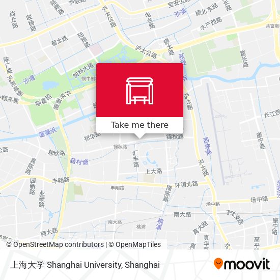 上海大学 Shanghai University map