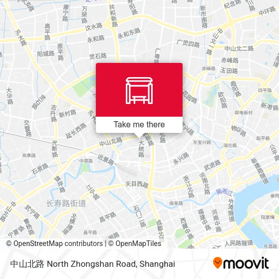 中山北路 North Zhongshan Road map