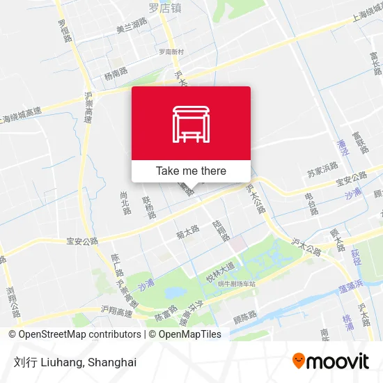 刘行 Liuhang map