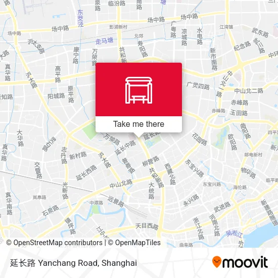 延长路 Yanchang Road map