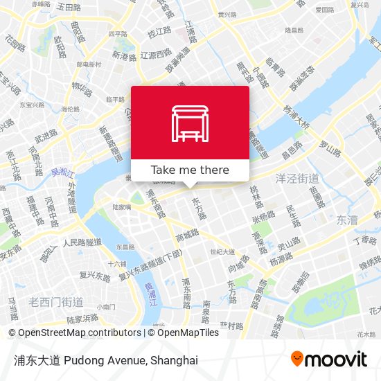 浦东大道 Pudong Avenue map