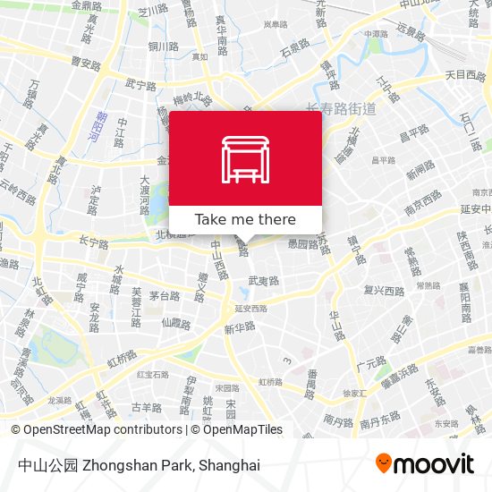 中山公园 Zhongshan Park map