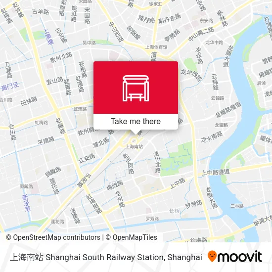 上海南站 Shanghai South Railway Station map